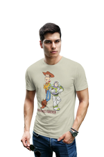 Sage Green Oversized - Woody And Buzz Friends Forever Men Oversized 210 Design | Men Fashion