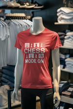 Red Regular Fit Tshirt - Chess Mode On Women Regular Fit Tshirt 180 Design | Women Fashion