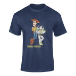 Men Oversized - Woody And Buzz Friends Forever Men Oversized 210 Navy Blue | Fullmoon Styles