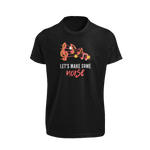 Women Regular Fit Tshirt - Lets Make Some Noise Women Regular Fit Tshirt 180 Black | Fullmoon Styles