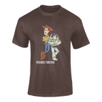 Men Oversized - Woody And Buzz Friends Forever Men Oversized 210 Brown | Fullmoon Styles