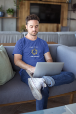 Chess Plan Wisely Men Regular Fit Tshirt 180 Royal Blue Regular Fit Tshirt - Premium Cotton Men Wear