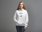 Comfortable Women Regular Fit Hoodie in White - 320 GSM | Fullmoon Styles