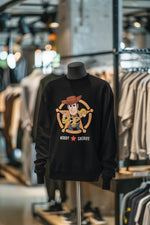Black Regular Fit Sweatshirt - Toy Story Woody Sheriff Women Regular Fit Sweatshirt 320 Design | Women Fashion