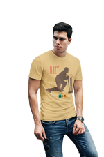 Comfortable Men Regular Fit Tshirt in Beige - 180 GSM | Fullmoon Styles