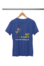 Premium Royal Blue Regular Fit Tshirt for Men - 180 GSM Cotton | Fullmoon Styles