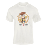 Men Oversized - Toy Story Woody Sheriff Men Oversized 210 Off White | Fullmoon Styles