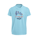 Women Regular Fit Tshirt - Lets Make Some Noise Women Regular Fit Tshirt 180 Sky Blue | Fullmoon Styles