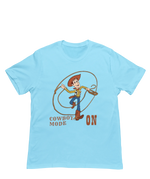 Men Regular Fit Tshirt - Woody Cowboy Mode On Men Regular Fit Tshirt 180 Sky Blue | Fullmoon Styles