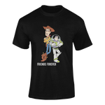 Men Oversized - Woody And Buzz Friends Forever Men Oversized 210 Black | Fullmoon Styles