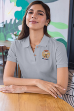 Women Polo Shirt - Toy Story Woody Sheriff Women Polo Shirt 220 Gray | Fullmoon Styles