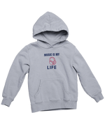 Women Regular Fit Hoodie - Music Is My Life Women Regular Fit Hoodie 320 Gray | Fullmoon Styles