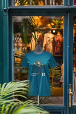 Teal Blue Oversized - Woody Cowboy Mode On Women Oversized 240 Design | Women Fashion