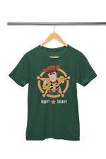 Premium Bottle Green Regular Fit Tshirt for Women - 180 GSM Cotton | Fullmoon Styles