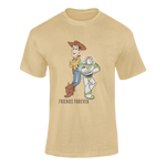 Men Oversized - Woody And Buzz Friends Forever Men Oversized 210 Beige | Fullmoon Styles