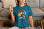 Toy Story Woody Sheriff Women Oversized 240 Teal Blue Oversized - Premium Cotton Women Wear