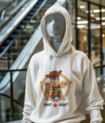 White Regular Fit Hoodie - Toy Story Woody Sheriff Women Regular Fit Hoodie 320 Design | Women Fashion