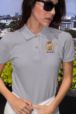 Premium Gray Polo Shirt for Women - 220 GSM Cotton | Fullmoon Styles
