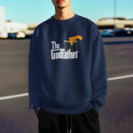 The Godfather Men Regular Fit Sweatshirt 320 Navy Blue Regular Fit Sweatshirt - Premium Cotton Men Wear