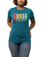 Chess Women Oversized 240 Teal Blue Oversized - Premium Cotton Women Wear