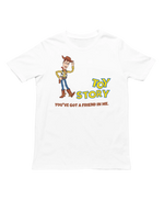 Men Oversized - Toy Story Woody Men Oversized 240 White | Fullmoon Styles