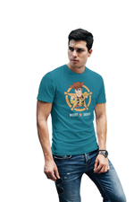 Comfortable Men Oversized in Teal Blue - 240 GSM | Fullmoon Styles