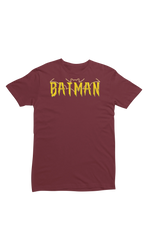 Men Regular Fit Tshirt - Batman Men Regular Fit Tshirt 180 Maroon | Fullmoon Styles