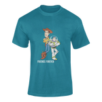 Women Oversized - Woody And Buzz Friends Forever Women Oversized 240 Teal Blue | Fullmoon Styles