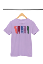 Premium Lavender Regular Fit Tshirt for Women - 180 GSM Cotton | Fullmoon Styles