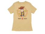 Women Regular Fit Tshirt - Toy Story Woody Sheriff Women Regular Fit Tshirt 180 Beige | Fullmoon Styles