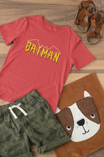 Premium Red Regular Fit Tshirt for Kids - 180 GSM Cotton | Fullmoon Styles