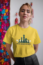 Comfortable Women Regular Fit Tshirt in Yellow - 180 GSM | Fullmoon Styles