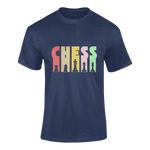 Men Regular Fit Tshirt - Chess Men Regular Fit Tshirt 180 Navy Blue | Fullmoon Styles