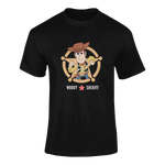 Men Oversized - Toy Story Woody Sheriff Men Oversized 210 Black | Fullmoon Styles
