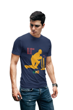 0 12 Msd Stumping Men Regular Fit Tshirt 180 Navy Blue Regular Fit Tshirt - Premium Cotton Men Wear