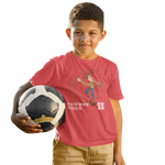 Premium Red Regular Fit Tshirt for Kids - 180 GSM Cotton | Fullmoon Styles