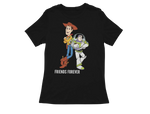 Men Oversized - Woody And Buzz Friends Forever Men Oversized 240 Black | Fullmoon Styles