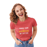 Chess Choose Your Weapon Women Regular Fit Tshirt 180 Red Regular Fit Tshirt - Premium Cotton Women Wear