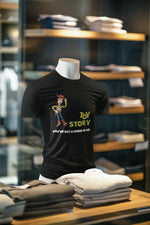 Black Regular Fit Tshirt - Toy Story Woody Men Regular Fit Tshirt 180 Design | Men Fashion