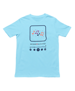 Sky Blue Regular Fit Tshirt - We Found Love In Playlist Women Regular Fit Tshirt 180 Design | Women Fashion
