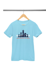 Chess Think Before You Move Women Regular Fit Tshirt 180 Sky Blue Regular Fit Tshirt - Premium Cotton Women Wear