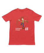 Women Oversized - Woody Cowboy Mode On Women Oversized 240 Red | Fullmoon Styles