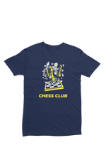 Women Regular Fit Tshirt - Chess Club Women Regular Fit Tshirt 180 Navy Blue | Fullmoon Styles