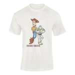 Woody And Buzz Friends Forever Men Oversized 210 Off White Oversized - Premium Cotton Men Wear