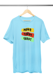Comfortable Women Regular Fit Tshirt in Sky Blue - 180 GSM | Fullmoon Styles