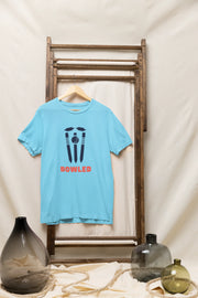 Premium Sky Blue Regular Fit Tshirt for Men - 180 GSM Cotton | Fullmoon Styles