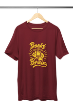 Premium Maroon Regular Fit Tshirt for Men - 180 GSM Cotton | Fullmoon Styles