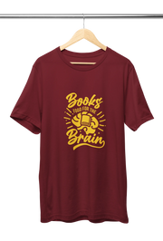 Premium Maroon Regular Fit Tshirt for Men - 180 GSM Cotton | Fullmoon Styles