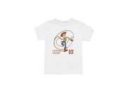 Woody Cowboy Mode On Kids Regular Fit Tshirt 180 White Regular Fit Tshirt - Premium Cotton Kids Wear