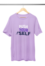 Push Yourself Women Regular Fit Tshirt 180 Lavender Regular Fit Tshirt - Premium Cotton Women Wear